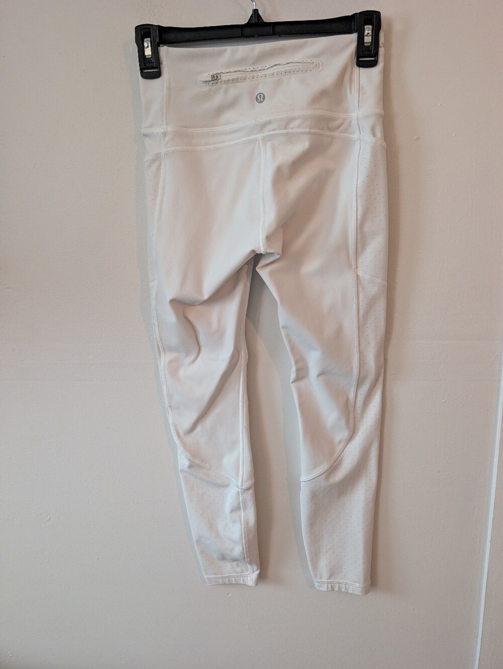 Lululemon Mind Over Miles White Leggings With Pockets Size 4 - Picture 7 of 9